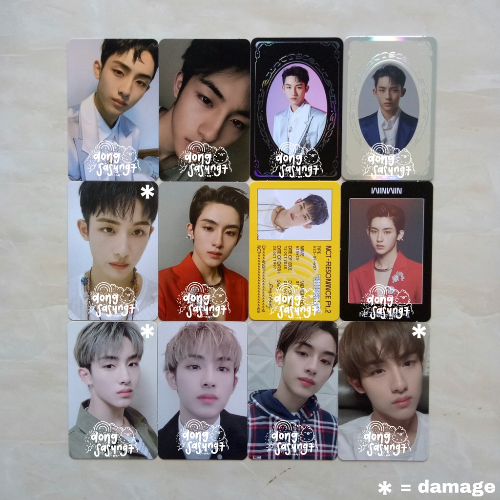 Photocard SYB Winwin Resonance NCT 2020 | Pc Album Kihno Past Future Departure Arrival Yb Id Ac Special Yearbook Card NCT 2020 WayV