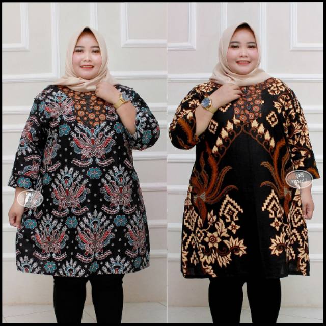 TUNIK BATIK SUPER JUMBO MURAH BIG SIZE LD 140CM FIT XXXXXL XXXXXXL DRESS BATIK ORI MASAYU BATIK SOLO