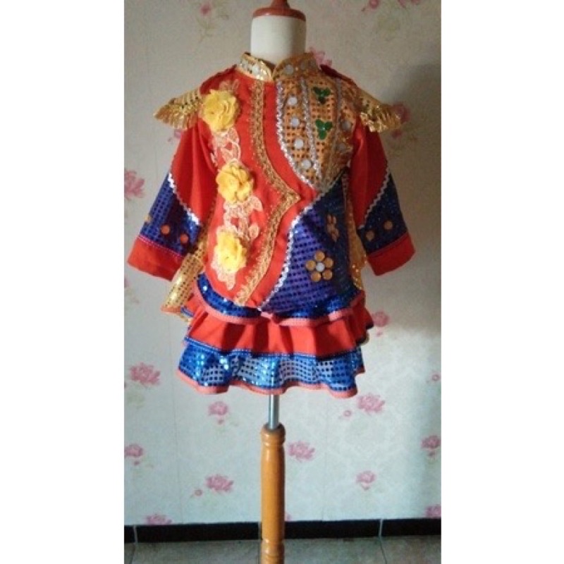 baju mayoret drumband tk orange