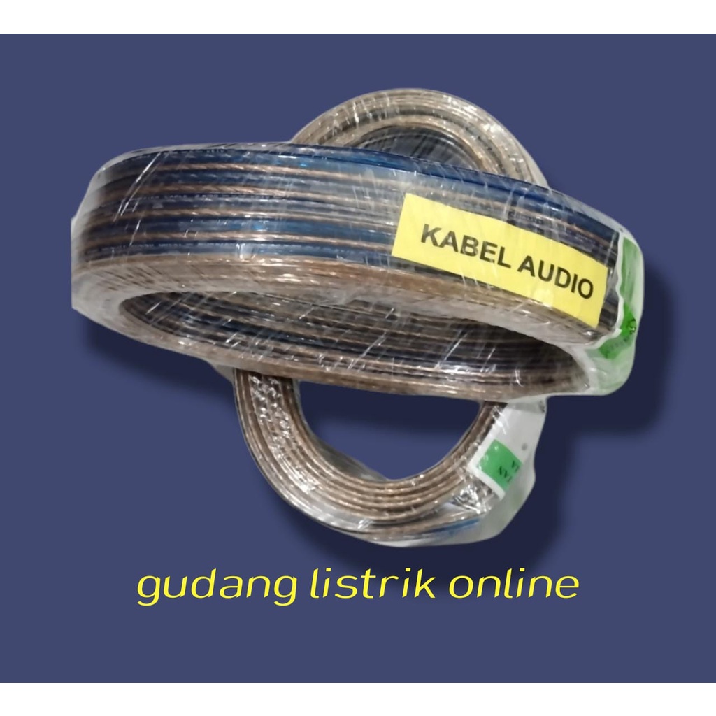 KABEL LISTRIK TRANSPARAN KABEL SERABUT PER ROL 2 X 30, 2x 50 2x 80 2x50x30YARD