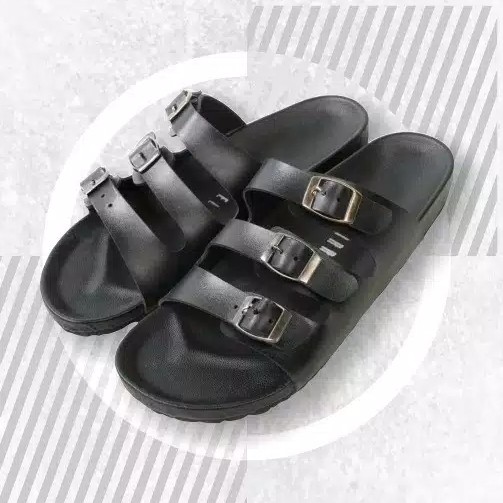 MICE BLACK |FORIND x Squirrel| Sendal Ori Tali Kulit Simpel Kayu Pria/Wanita Sandal Footwear New