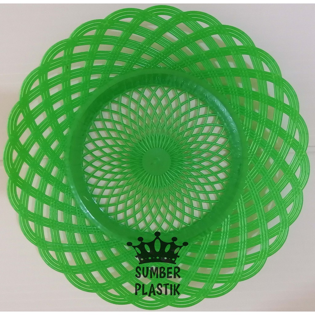 PROMO!! Piring Rotan Plastik anyaman (1PCS)