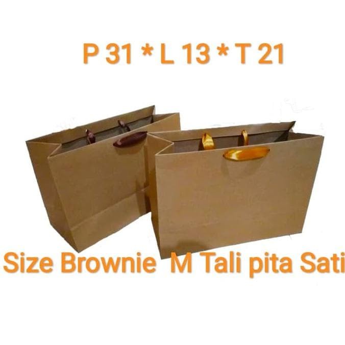 

(TERLARIS) Jual Paperbag Paper Bag Souvenir Tas Kertas Polos Size Brownies Kue