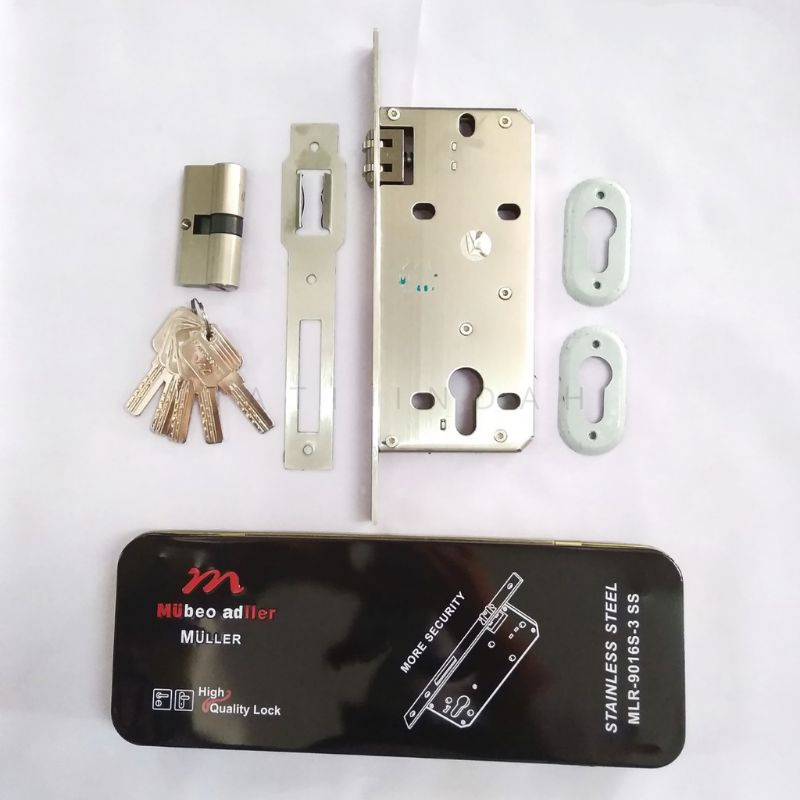 BODY PELOR MEREK MULLER BESAR / kunci pintu kupu tarung handle pelor gagang pintu rumah stainless st