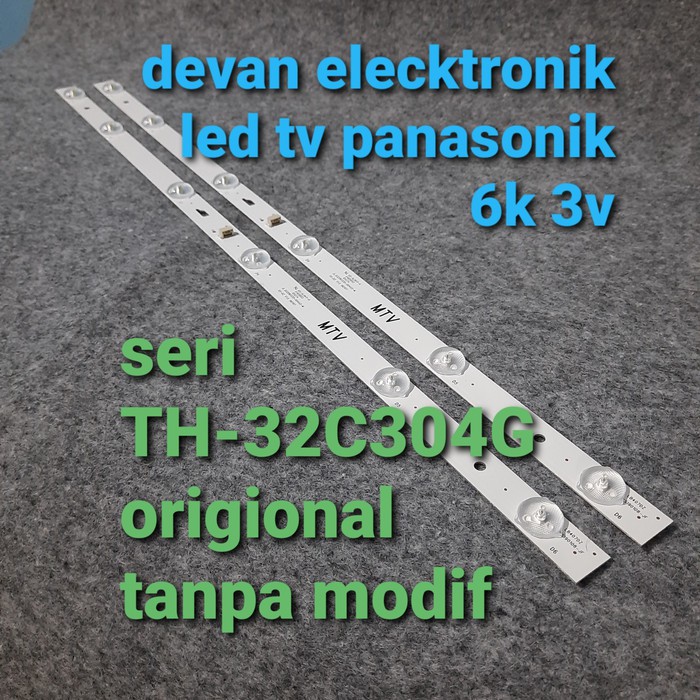 lampu led Backlight tv PANASONIC 32" 6K 3V TH-32C304G
