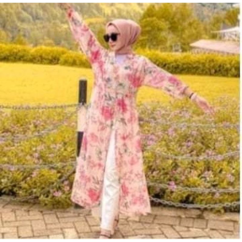 innova project outer panjang motif bunga