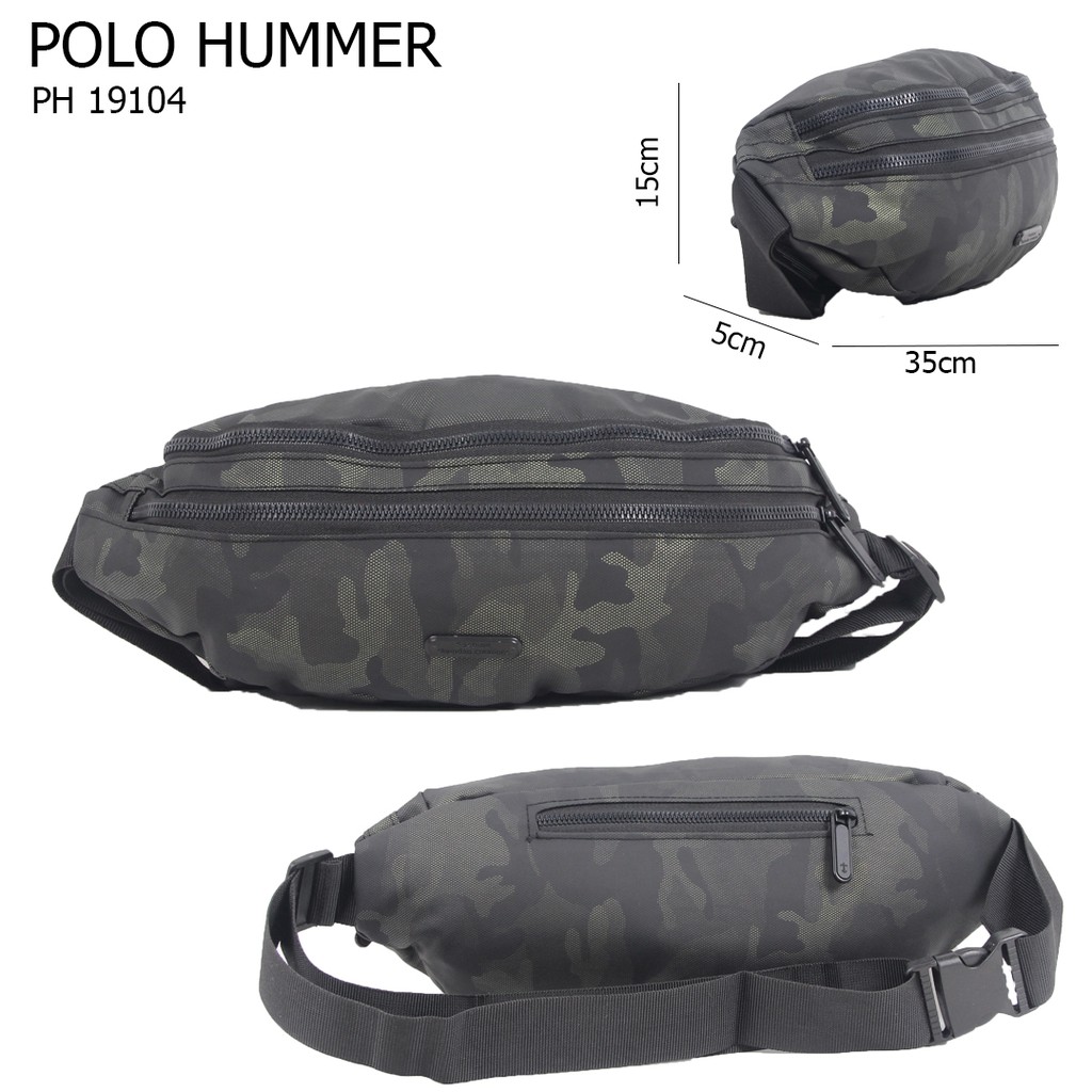 Men's Bag Waist Bag Camo - Tas Pinggang Pria Import - POLO HUMMER