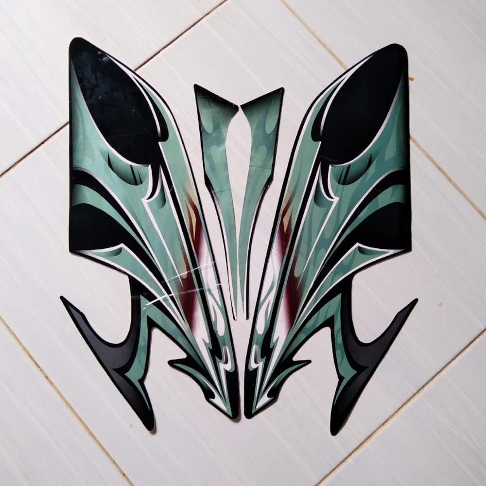 Striping motor lis striping body yamaha Rx King 2006 Hijau