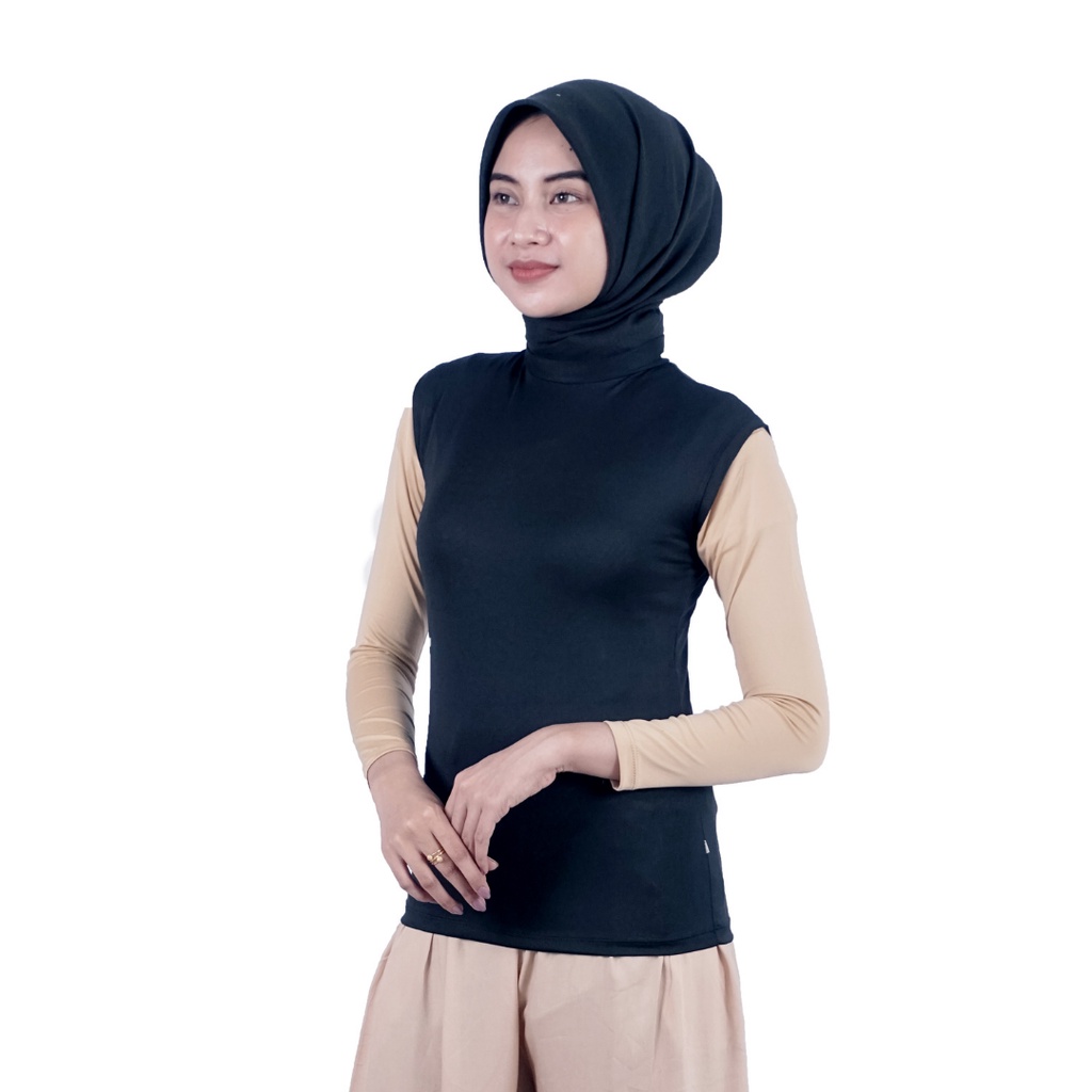 TERLARIS  Manset Polos Tanpa lengan COD Turtleneck Manset OBLONG Buntung Seri Warna Lengkap Singlet