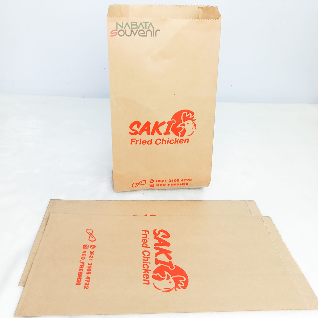 Kantong Kertas Food Grade Custom Desain Murah