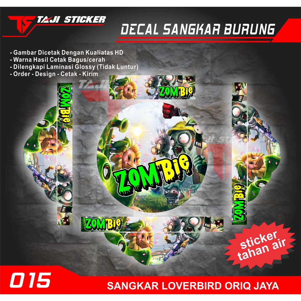 STIKER TEBOK LOVEBIRD ORIQ JAYA