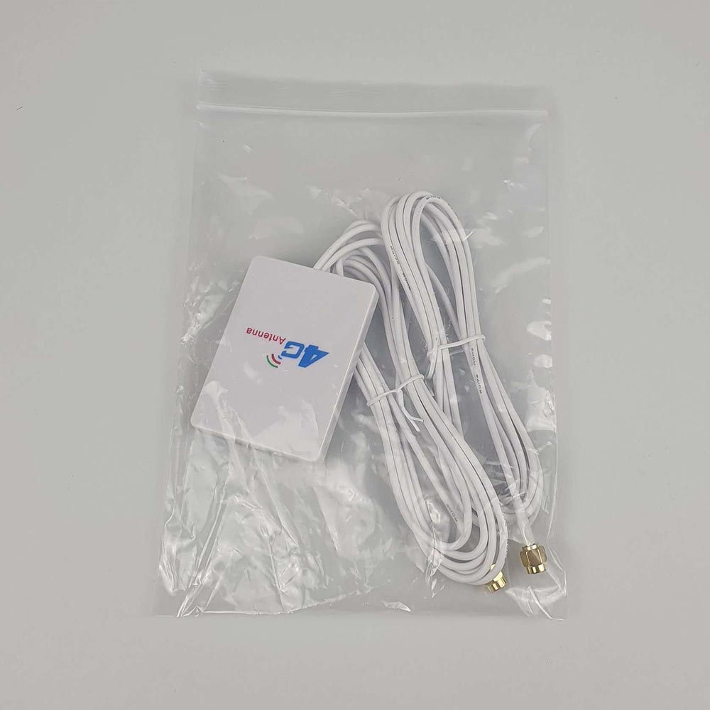 Antena Eksternal 3G 4G LTE 28dBi SMA Connector with 2 Meter Cable - RG174 - White