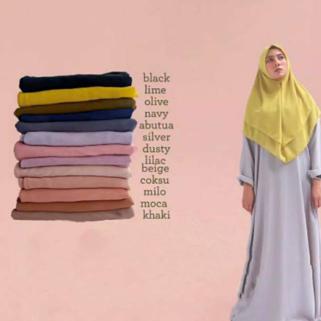 KHIMAR CERUTY BABYDOLL