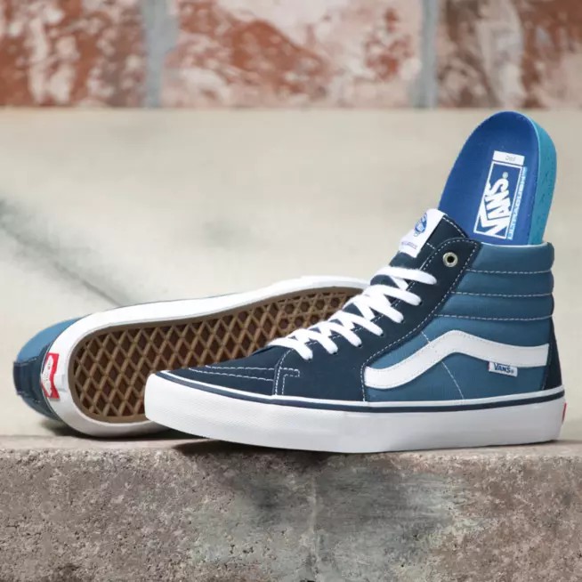 vans sk8 hi navy pro