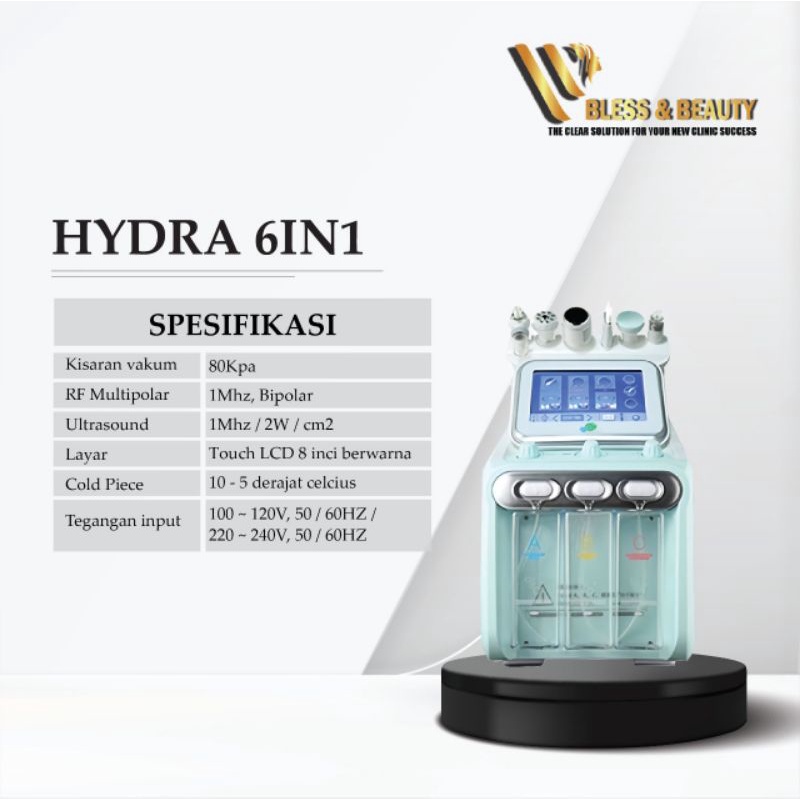 Alat Hydra peel 6in1 Profesional use Machine Alat Hydra Facial 6in1 New 2020 Hydrogen 6in1