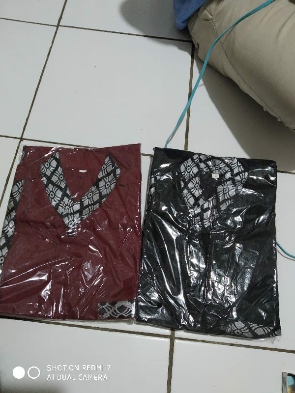 Batik Pria Kombinasi Prada Lengan Pendek Exlusive Matt Katun Oil Premium Size M L Xl