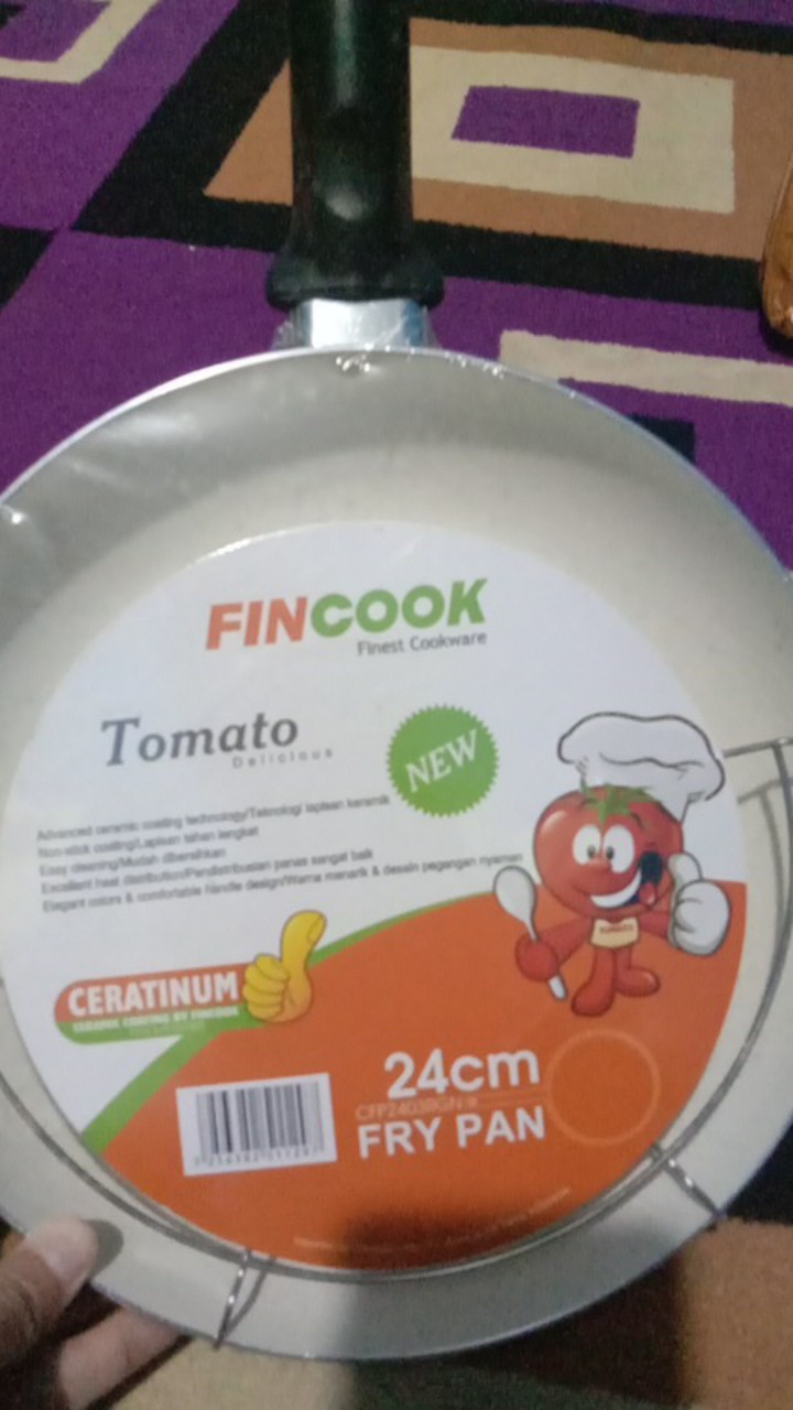 Fincook Cfp 24/26 03 Ro/rgn Ceramic Fry Pan + Rak (lapisan Keramik)