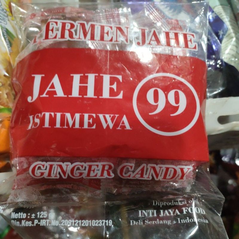 permen jahe istimewa 99 ginger candy isi ± 125 gr