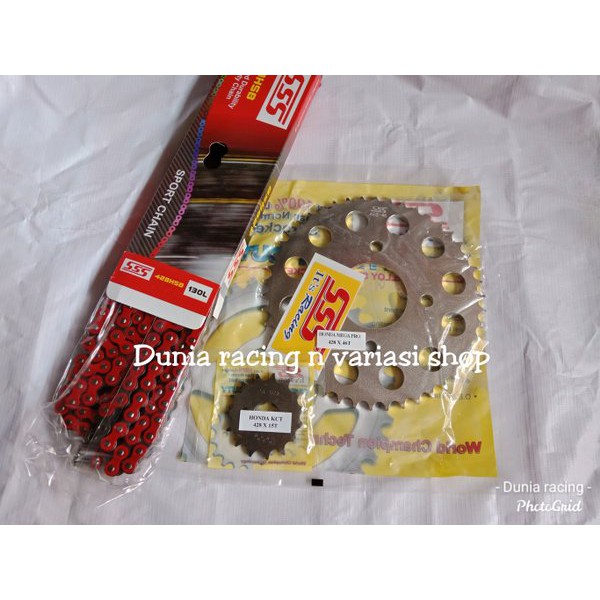 Turun Harga      Gear set SSS original motor CB150R CBR150 new Vixion lama vixion new R15 megapro