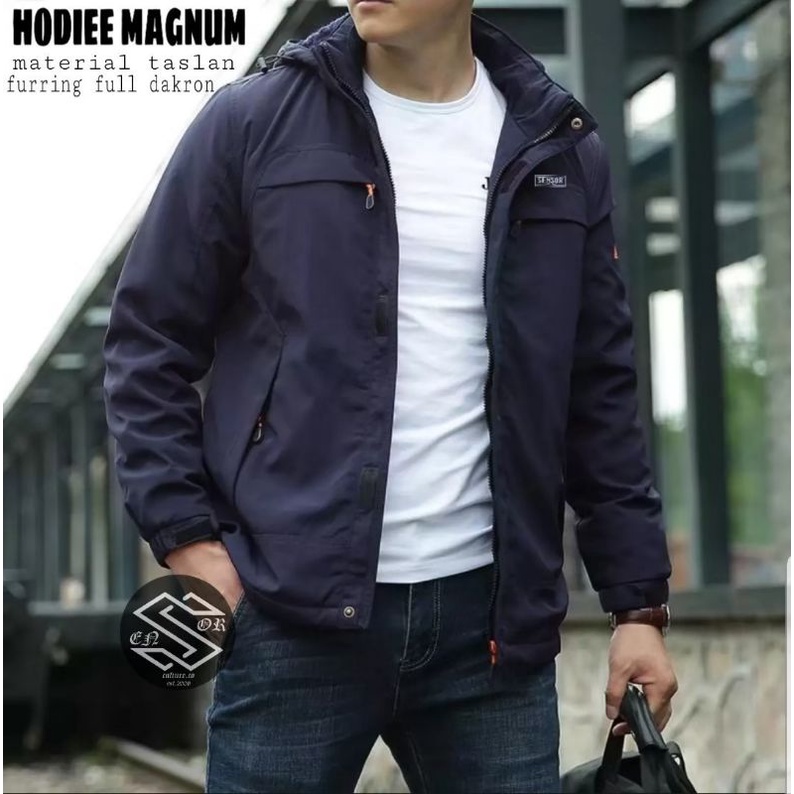 Jaket Hoodie Magnum Pria terbaru/Jaket parasut pria/jaket anti angin pria