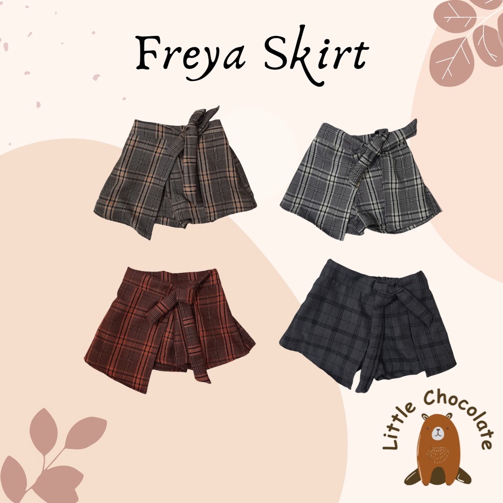 Celana Rok Anak / Celana Rok Korea Warna Salem, Cokelat, Hitam Putih dan Abu Tua