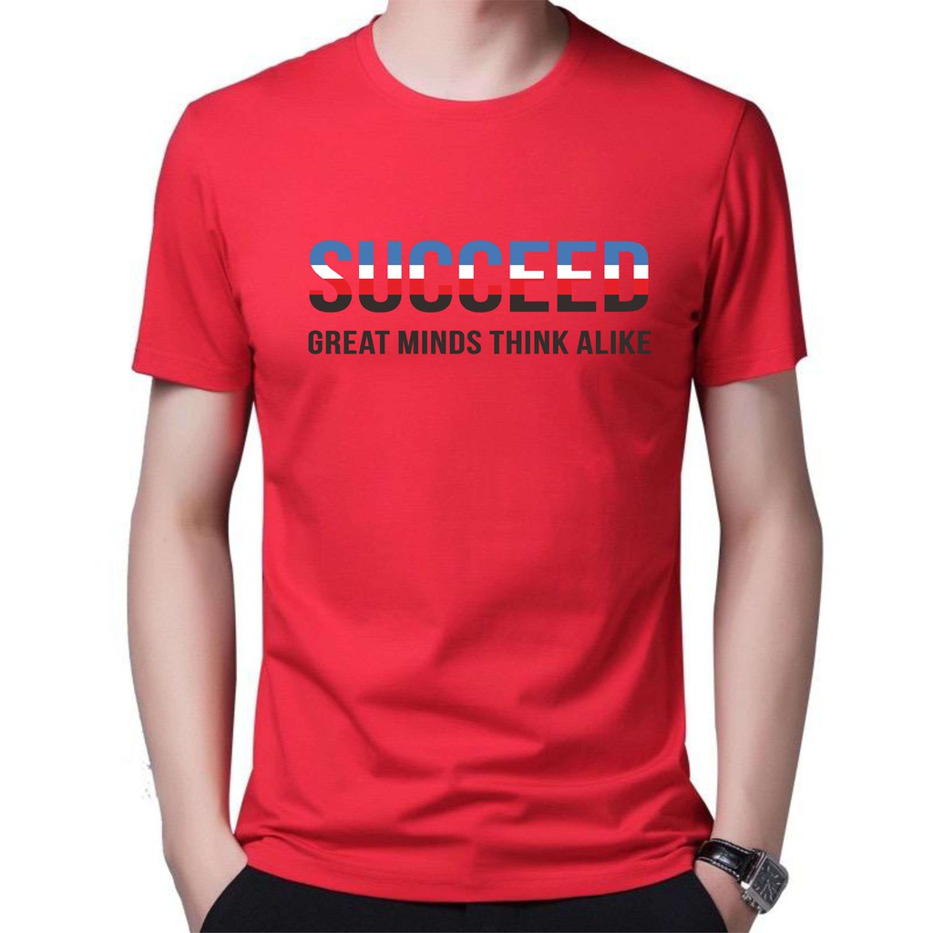 BS/COD/BAJU KAOS TANGAN PENDEK SUCCEED/PRIA/REALPICTURE