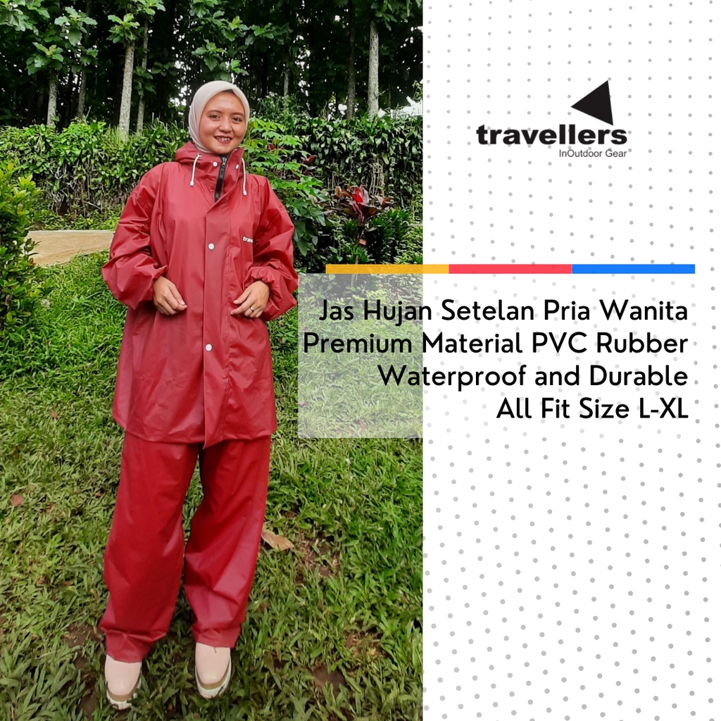 Jas Hujan Travellers / Mantel Hujan / jashujan / jas hujan raincoat / mantel wanita / mantel elmondo / raincoat outdoor / jas hujan masela / mantel...