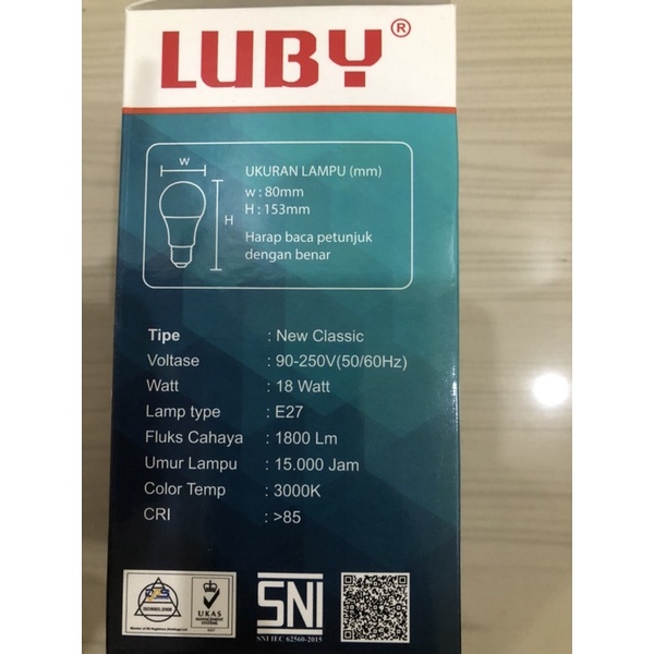 BOHLAM LED LUBY CLASSIC CAHAYA KUNING