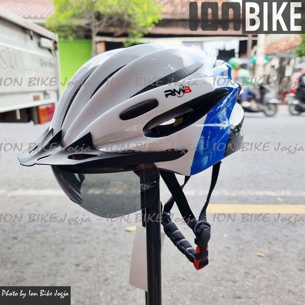 Helm RMB WP05 Blue Sepeda MTB Gunung Lipat Balap Murah Helmet Topi Murah Ringan