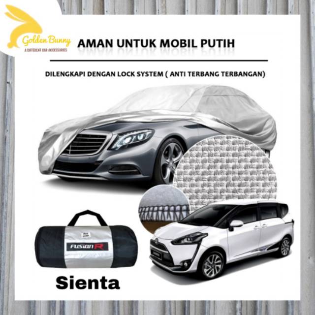 Cover Mobil Putih Sienta / Sarung Mobil Putih Sienta / Body Cover Mobil Sienta