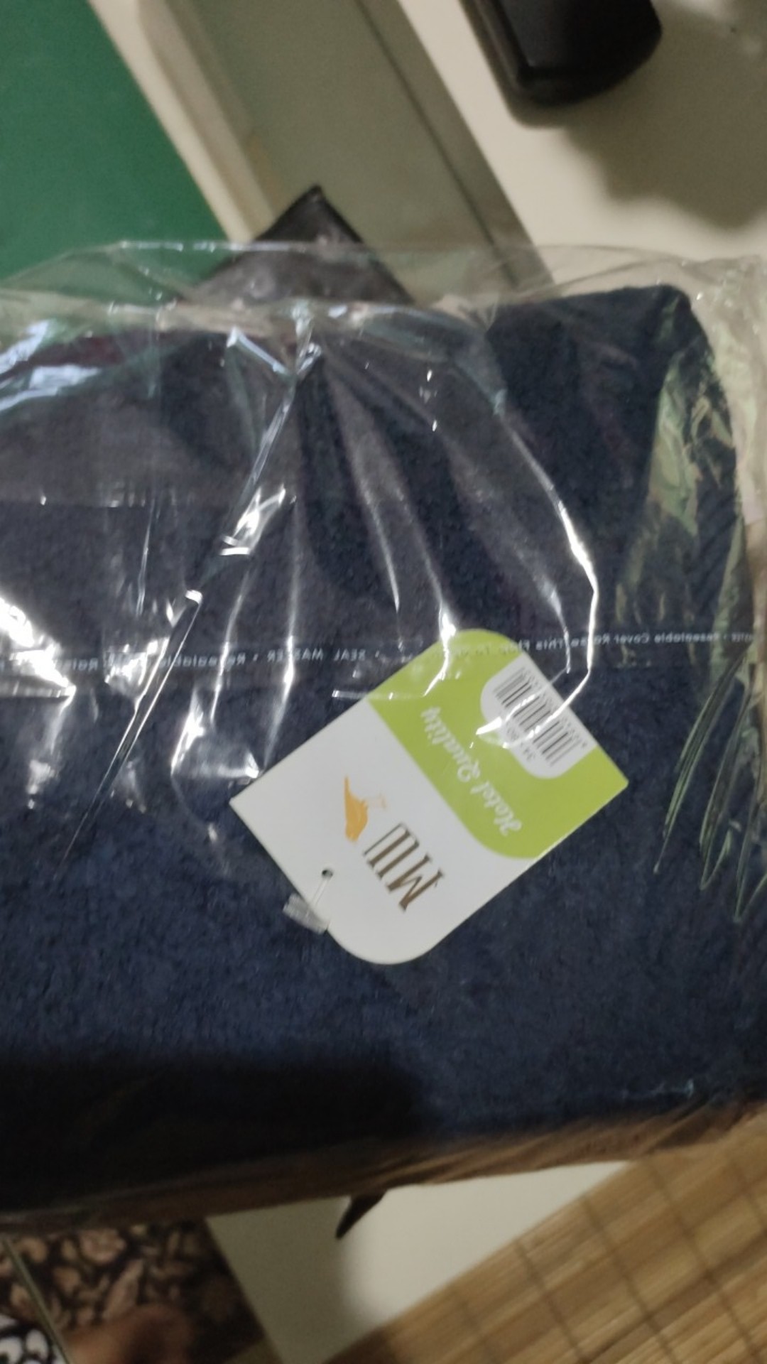 Handuk Leher Olahraga  Kecil Terry Palmer Premium 35x80cm - Biru Navy