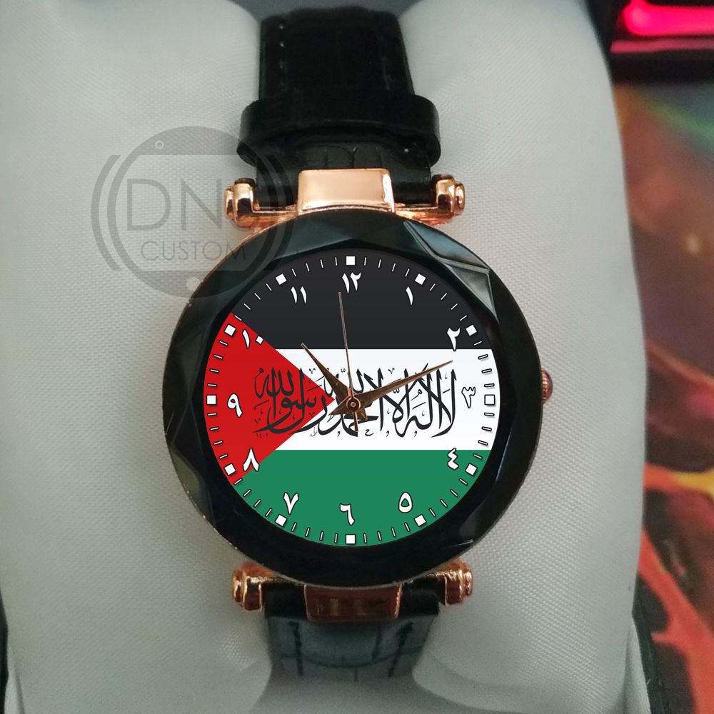 Jam Tangan Tauhid Islami Palestina Custom Gokil