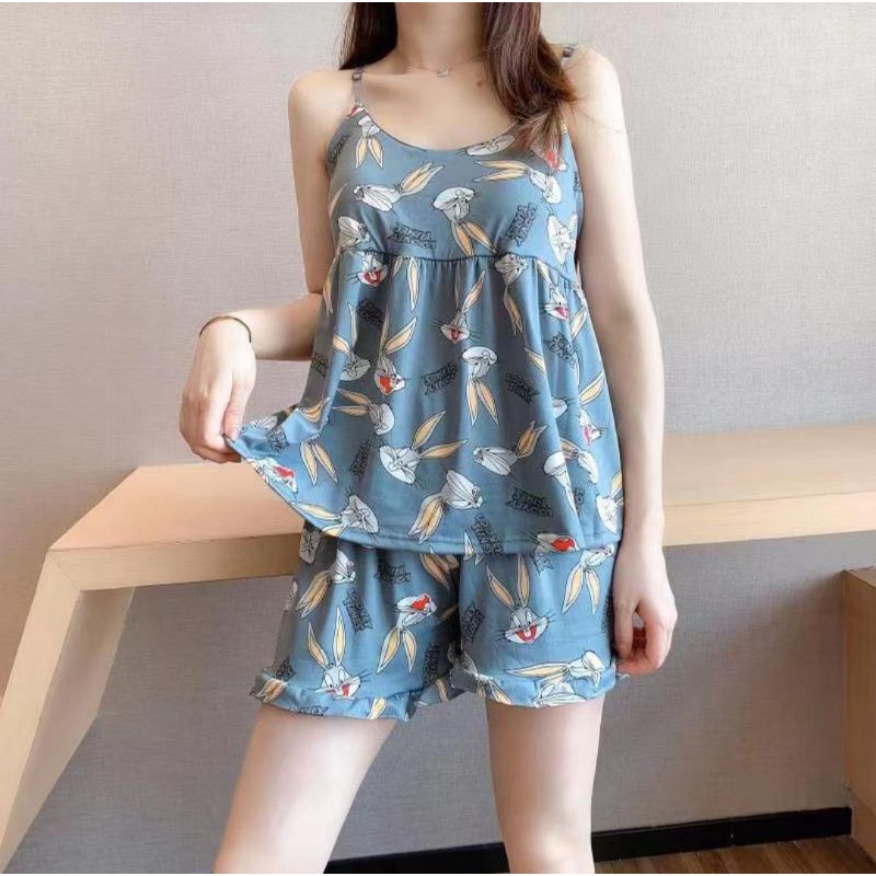 Dress Wanita Korea Tali Satu Cupbra Daster Cup Bra / Bra Pad HP Cup Bra