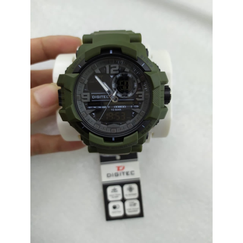 Jam Tangan Pria Digitec 2175 Tali Rubber OriginaL Garansi Resmi