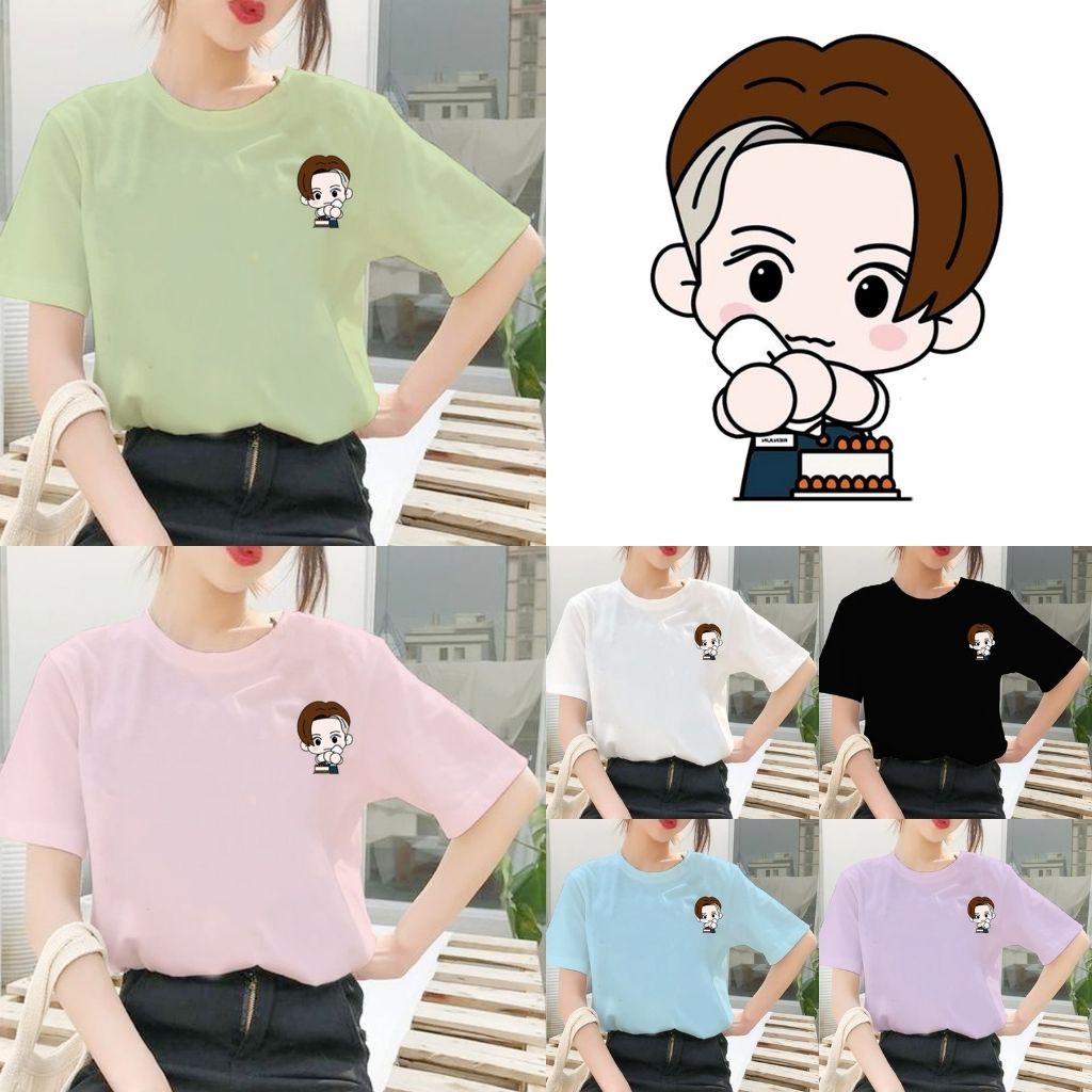 Kaos NCT Dream Renjun Oversize Wanita Jumbo NCT Cafe Dream Lengan Pendek