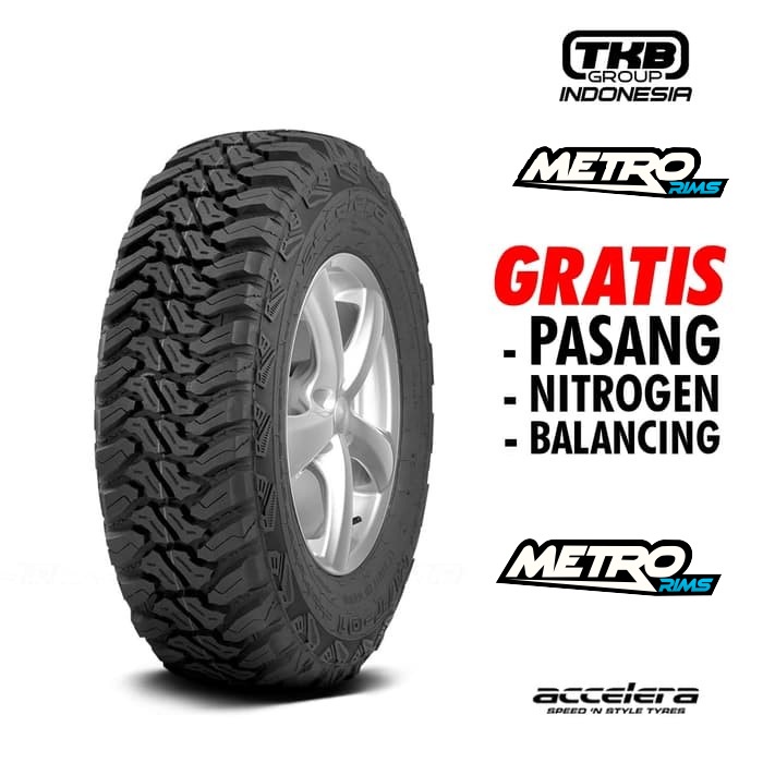Ban Pacul Ring 17 Untuk Mobil Pajero Ukuran 265/65 R17 Ban Offroad MT Merk ACCELERA M/T01 265 65 R17