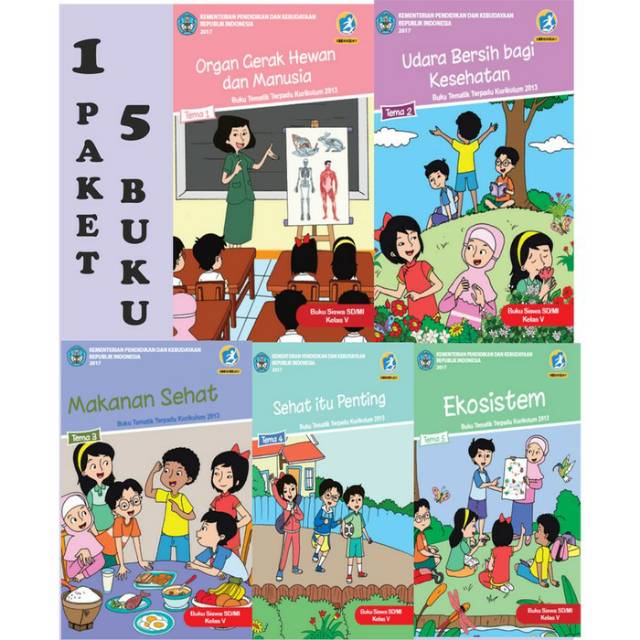 Buku paket tematik SD kelas 5 semester 1