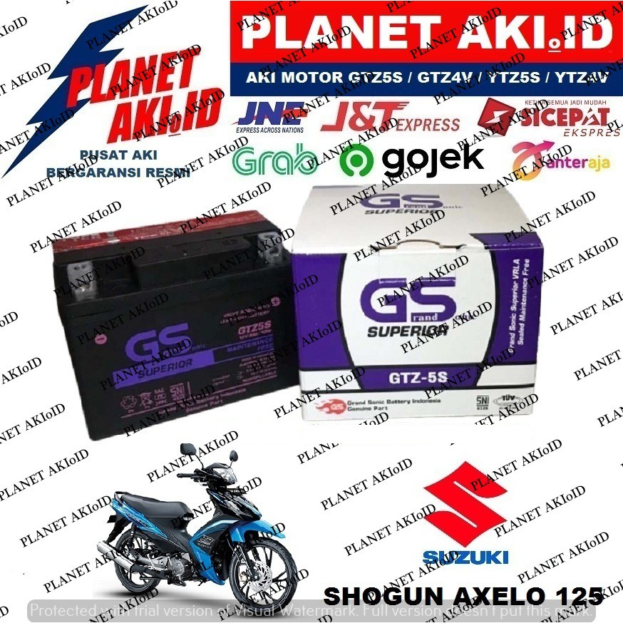 Aki Motor Suzuki Shogun Axelo 125 GTZ5S Accu Kering MF