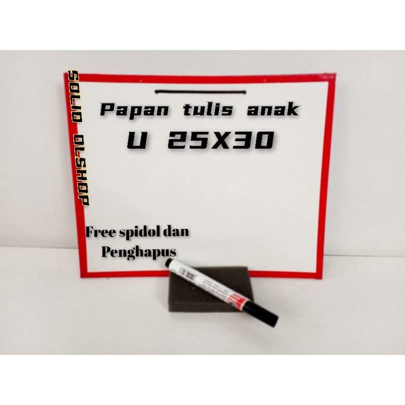 

papan tulis karakter ukuran 25x30 gratis spidol dan penghapus