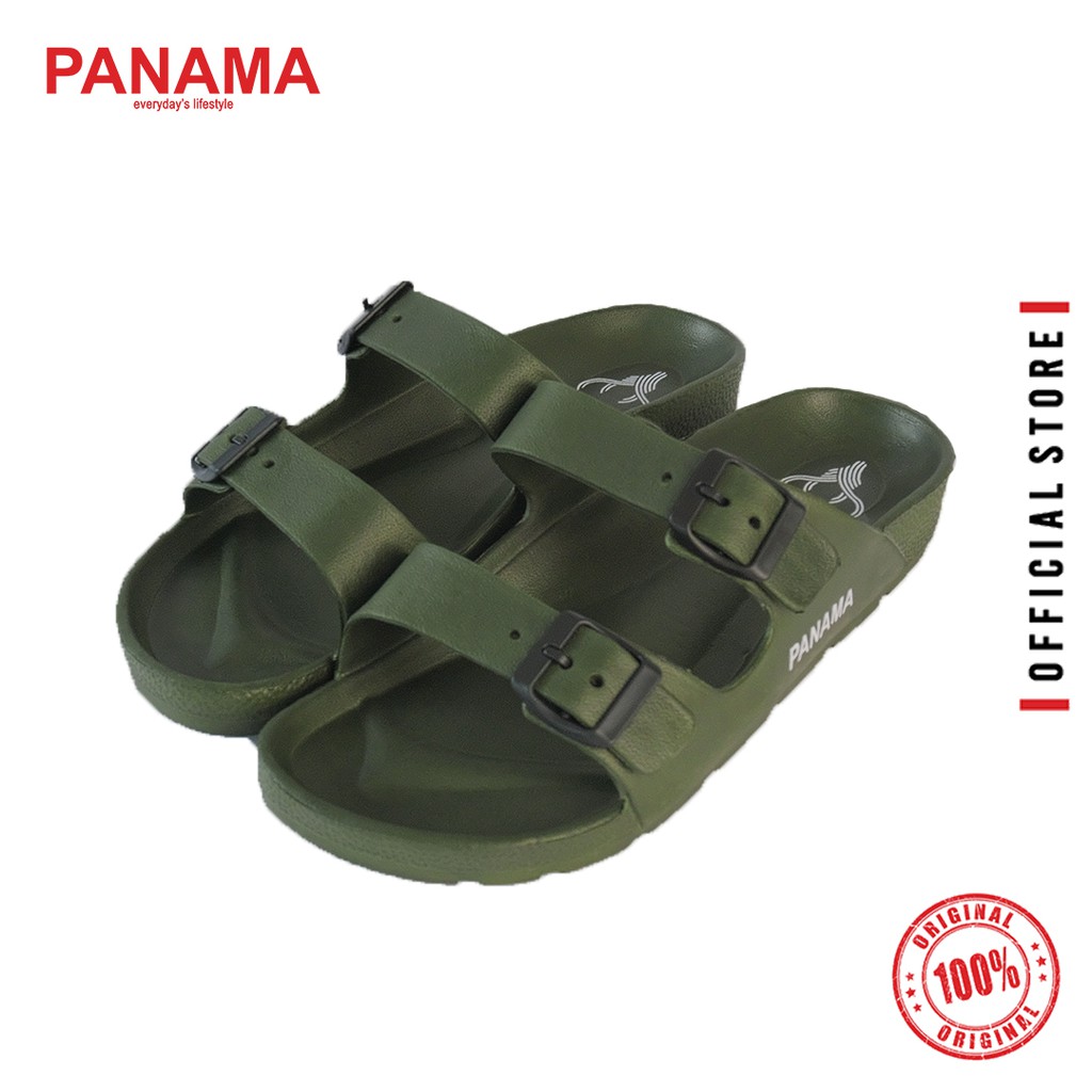 Panama Sandal Slop Pria Torso - Green