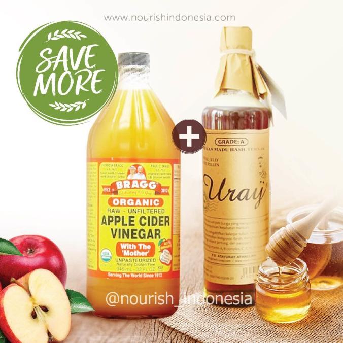 

Bragg Apple Cider Vinegar 946 ml + Madu Uray 640 ml | Minuman