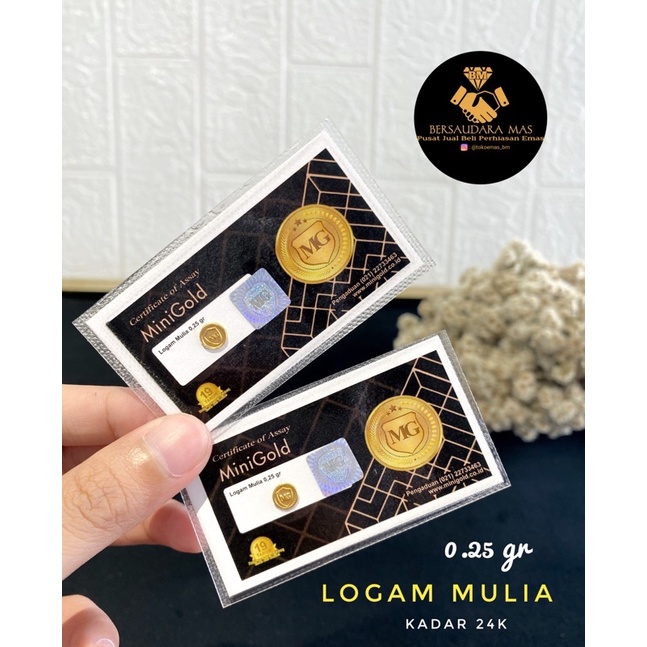 Jual Logam mulia ( MINI GOLD ) 0,25 gram | Shopee Indonesia