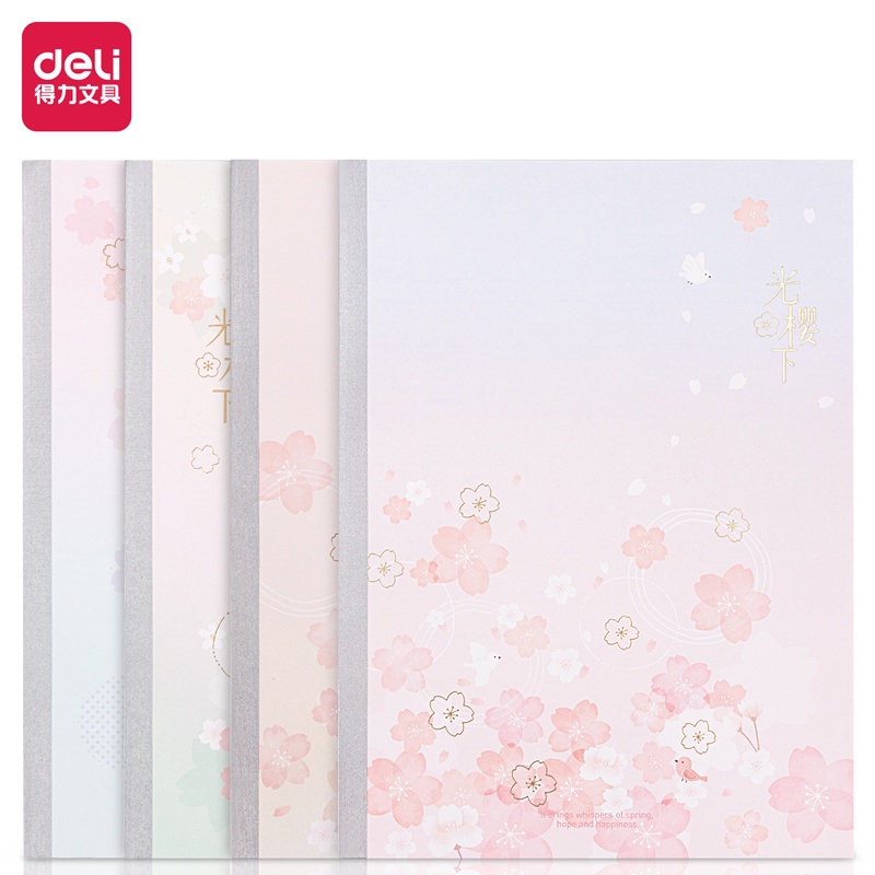 

Deli Softcover Notebook / Buku Catatan Motif Sakura A5 40 Lembar WA540