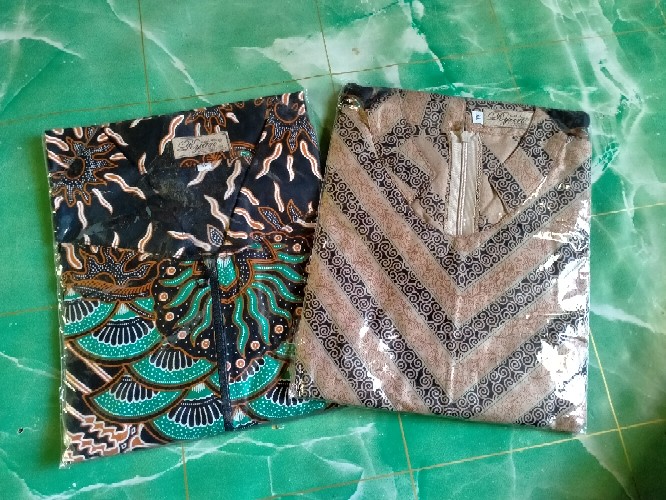 [promo 8.8] Atasan Tunik Batik Zipper 19 | Bunga Cantik Pakaian Fashion Wanita M L Xl