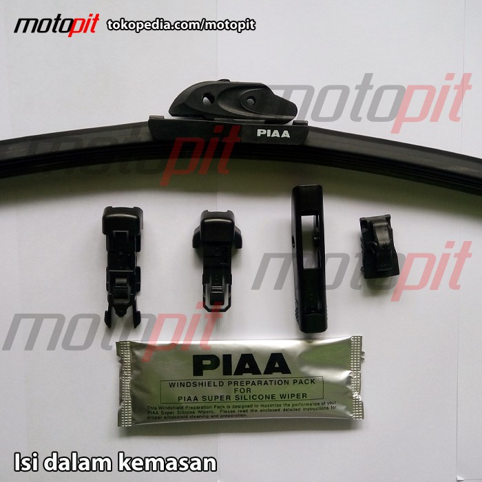 PIAA Si Tech Wiper 14" Frameless, Fitting Universal, Teknologi Silikon