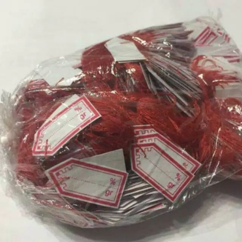 Label harga perhiasan untuk toko emas/ perak