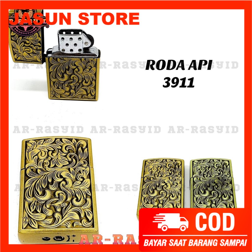 Bisa COD! Korek Api Roda Api Gas Motif Batik 3911