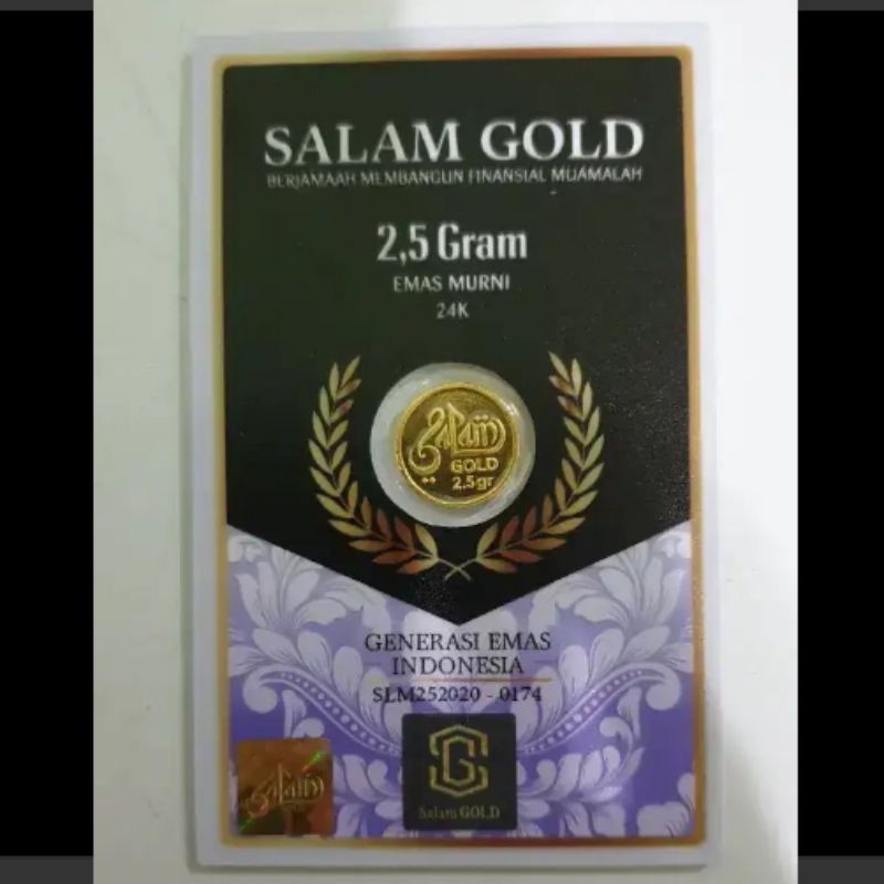 LM Koin Emas 24 karat Salam Gold 2.5 gram bukan minigold emas mini