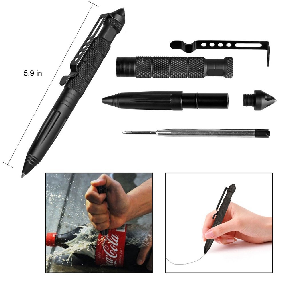 Peralatan Survival Multifungsi 9 in 1 - Black