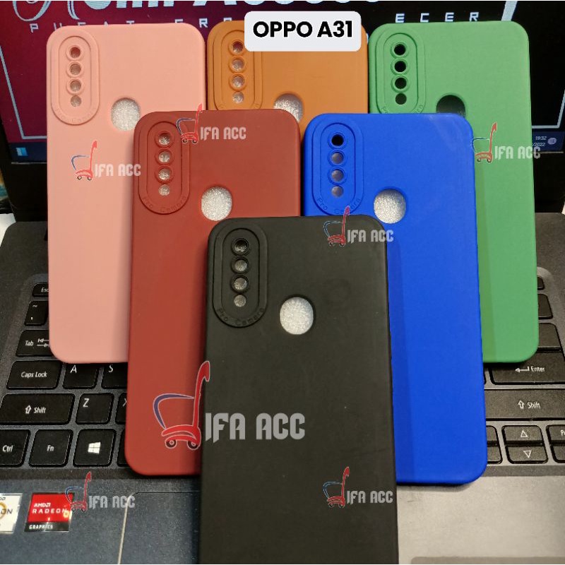 CASE OPPO A31 SOFTCASE PRO CAMERA TPU MACARON SLIKON FULL PELINDUNG CAMERA